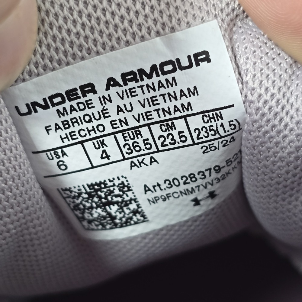 Under Armour Street Mirage Shoes Women's Size 6 Purple Suede Traction Utility - Picture 10 of 12